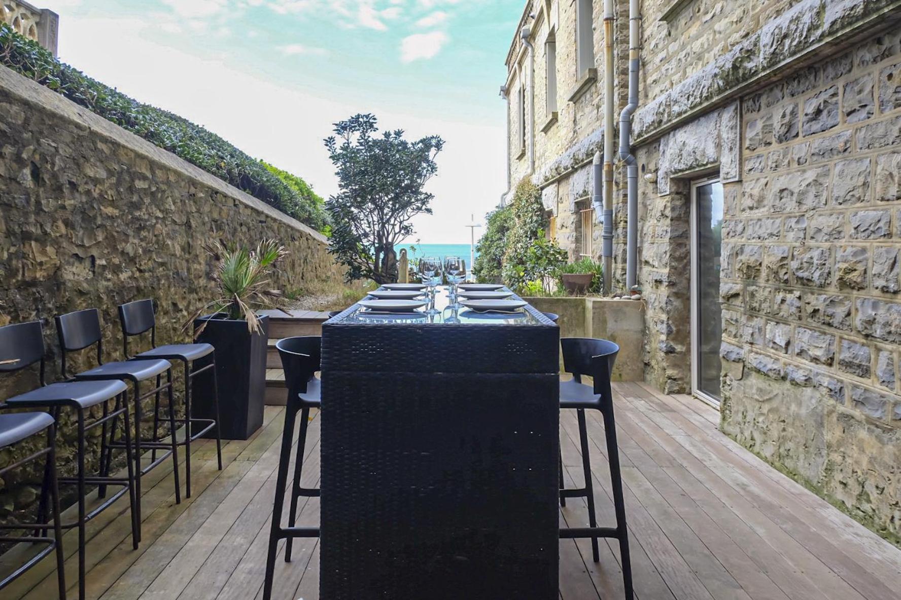 Magnifique Appartement Avec Terrasse, Parking Et Vue Sur L'Ocean Pour 5 بياريتز المظهر الخارجي الصورة