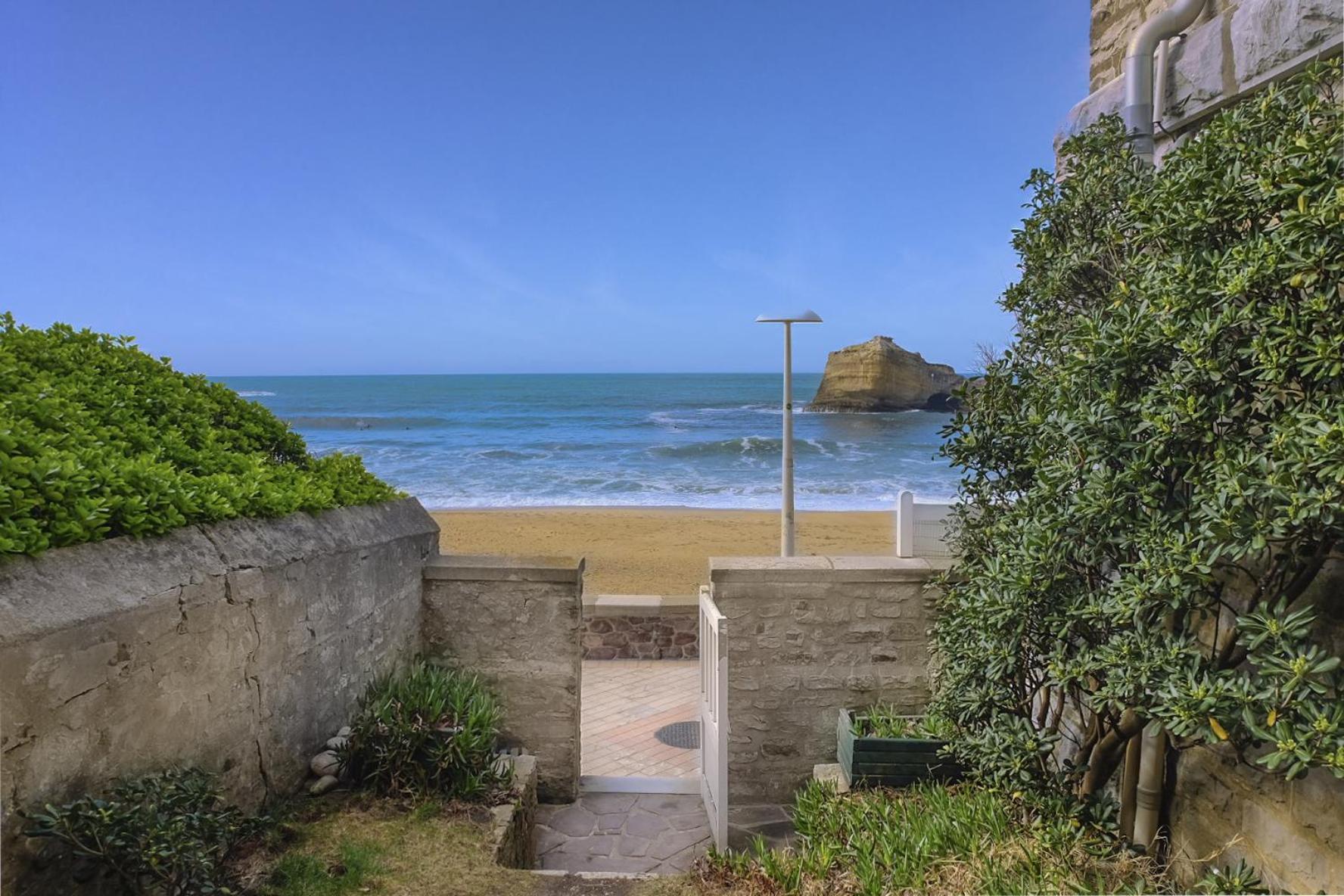 Magnifique Appartement Avec Terrasse, Parking Et Vue Sur L'Ocean Pour 5 بياريتز المظهر الخارجي الصورة